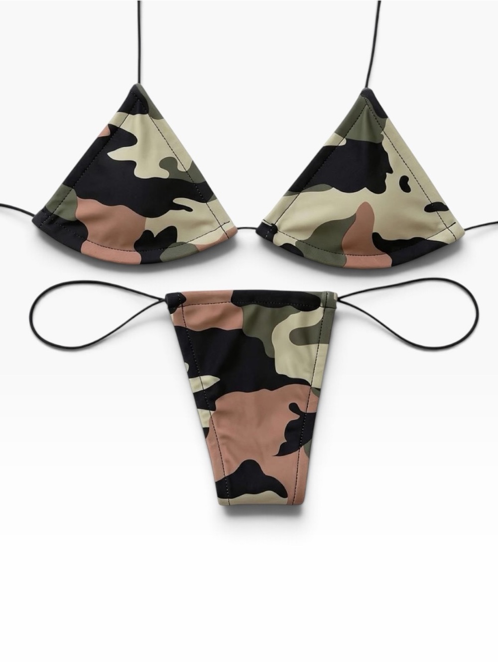 Army Brat Camo Microkini Set | Sexy Exotic Dancewear | Stripper Bikini